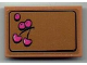 Part No: 26603pb207  Name: Tile 2 x 3 with Cutting / Chopping Board and Cherries Pattern (Sticker) - Set 41393