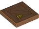 Part No: 3068pb1191  Name: Tile 2 x 2 with Crate and Yellow Warning Triangle Pattern
