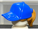 Part No: 35660pb11  Name: Minifigure, Hair Combo, Hair with Hat, Ponytail with Molded Blue Ball Cap Pattern