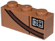 Part No: 3622pb145  Name: Brick 1 x 3 with Reddish Brown Strap and Silver Badge Pattern (BrickHeadz Lando Calrissian Torso)