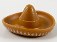Part No: 90307pb04  Name: Minifigure, Headgear Hat, Mexican Sombrero with White Maracas Trim Pattern