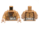 Part No: 973pb1340c01  Name: Torso LotR Coat with Brown Shirt and Belt with Pouch Pattern / Medium Nougat Arms / Light Nougat Hands