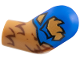 Part No: 981pb424  Name: Arm, Left with Molded Blue Short Sleeve and Printed Tear and Pointed Reddish Brown Fur Pattern