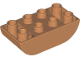 Part No: 98224  Name: Duplo, Brick 2 x 4 Slope Curved Inverted Double