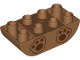 Part No: 98224pb009  Name: Duplo, Brick 2 x 4 Slope Curved Inverted Double with Reddish Brown Paws Pattern