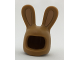 Part No: 99244pb02  Name: Minifigure, Headgear Head Cover, Costume Bunny Ears with Dark Tan Auricles Pattern