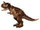 Part No: carn02  Name: Dinosaur Carnotaurus with Stripes and Scar on Head