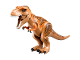 Part No: trex04  Name: Dinosaur Tyrannosaurus rex with Dark Orange Back and Dark Brown Markings