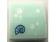 Part No: 15068pb574  Name: Slope, Curved 2 x 2 x 2/3 with White Bubbles and Medium Blue Shell Pattern (Sticker) - Set 41710