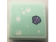 Part No: 15068pb575  Name: Slope, Curved 2 x 2 x 2/3 with White Bubbles and Lavender Shell Pattern (Sticker) - Set 41710