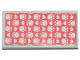Part No: 87079pb0766  Name: Tile 2 x 4 with Bedspread with White Paws on Coral Background Pattern (Sticker) - Set 41424