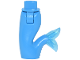 Part No: 16529c00pb12  Name: Mini Doll Hips and Mermaid / Merman Tail Assembly with Molded Satin Trans-Light Blue Caudal Fin Pattern