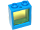 Part No: 60592c06  Name: Window 1 x 2 x 2 Flat Front with Trans-Yellow Glass (60592 / 60601)