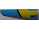 Part No: 64681pb040  Name: Technic, Panel Fairing # 5 Long Smooth, Side A with Black Curved Line on Dark Azure and Yellow Background Pattern (Sticker) - Set 42074