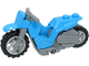 Part No: 75522c01  Name: Stuntz Flywheel Motorcycle Dirt Bike with Dark Bluish Gray Frame and Handlebars and Light Bluish Gray Wheels