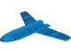 Part No: 7703  Name: Aircraft Fuselage Forward Bottom Curved 6 x 22 x 1 with 4 x 17 Recessed Center and 10 x 8 Wings, 10 Holes