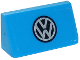 Part No: 85984pb157  Name: Slope 30 1 x 2 x 2/3 with VW Logo Pattern (Sticker) - Set 40252