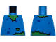 Part No: 973pb6113  Name: Torso Torn Shirt with Blue Spots over Bright Green Skin Pattern