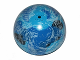 Part No: 98107pb04  Name: Cylinder Hemisphere 11 x 11, Studs on Top with Kamino Black / Blue / White Planet Pattern (75006)