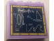 Part No: 49311pb046  Name: Brick 1 x 4 x 3 with Dark Blue Blackboard with White 'Windsurfing', Diagrams and Bamboo Border Pattern (Sticker) - Set 41710