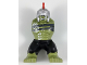 Part No: 10121c04pb01  Name: Body Giant, Hulk with Silver Helmet with Red Plume, White Alien Tattoos, Black Pants Pattern