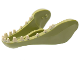 Part No: 20442pb01  Name: Dinosaur Jaw Lower Indominus rex with Tan Teeth Pattern