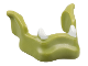 Part No: 2576pb01  Name: Minifigure Large Lower Jaw and Pointed Ears with White Teeth Pattern - Flexible Rubber