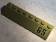 Part No: 4445pb03L  Name: Slope 45 2 x 8 with Black '65' on Olive Green Background Pattern Model Left Side (Sticker) - Set 76017