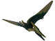 Part No: Ptera03  Name: Dinosaur Pteranodon with Dark Green Back