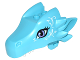 Part No: 24196pb01  Name: Dragon Head (Elves) Jaw Upper with Medium Lavender Eyes and White Swirls Pattern (Merina)