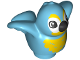 Part No: 27370pb07  Name: Duplo Bird with Yellow Chest Feathers, Black Beak Pattern