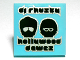 Part No: 3068pb0593  Name: Tile 2 x 2 with 'dj rhusty', 'hollywood dawez' and Black Heads with Glasses Pattern