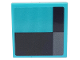 Part No: 3068pb1419  Name: Tile 2 x 2 with Black and Dark Bluish Gray Rectangles on Medium Azure Background Pattern (Sticker) - Set 76898