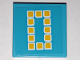 Part No: 3068pb1840  Name: Tile 2 x 2 with Yellow Digital Number 0 Pattern (Sticker) - Set 41338