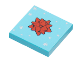 Part No: 3068pb2044  Name: Tile 2 x 2 with Red Gift Bow and Silver Stars Pattern
