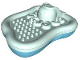 Part No: 3542c01  Name: Duplo Bath Toy 13 x 16 x 3 Floating Island with Light Aqua Top with Octopus Slide (3542 / 3541)
