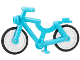 Part No: 4719c02  Name: Bicycle with Trans-Clear Wheels with Molded Black Hard Rubber Tires (4719 / 92851pb01)