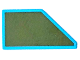 Part No: 5091pb01  Name: Tile, Modified 1 x 2 Wedge Left with Olive Green Surface Pattern