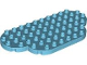 Part No: 5897  Name: Duplo, Plate 12 x 6, Rounded Corners with 2 2 x 2 Corner Cutouts