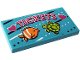 Part No: 87079pb0753  Name: Tile 2 x 4 with 'TICKETS', Hearts, Fish and Turtle Pattern (Sticker) - Set 41337