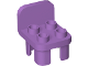 Part No: 12651  Name: Duplo, Furniture Chair with 4 Studs and Rounded Back
