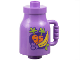 Part No: 35092pb03  Name: Duplo Utensil Milk Bottle with Handle With Carrots, Banana, and Grapes Pattern