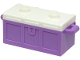 Part No: 4738ac06  Name: Container, Treasure Chest with Slots in Back and White Flat Lid (4738a / 80835)