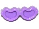 Part No: 93080k  Name: Friends Accessories Glasses, Heart Shaped with Small Pin