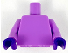 Part No: 973c084  Name: Torso Plain / Medium Lavender Arms / Dark Purple Hands