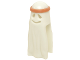 Part No: 20683pb01  Name: Minifigure, Headgear Head Cover, Ghost Shroud with Smile and Headband Medium Nougat Pattern