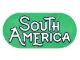 Part No: 66857pb018  Name: Tile, Round 2 x 4 Oval with Black Outline 'SOUTH AMERICA' on Green Background Pattern