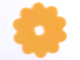Part No: clikits036  Name: Clikits, Icon Accent Rubber Flower 10 Petals 5 3/8 x 5 3/8