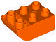 Part No: 98252  Name: Duplo, Brick 2 x 3 Slope Curved Inverted