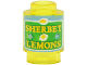 Part No: 3062pb092  Name: Brick, Round 1 x 1 with Green and Medium Blue Label with Yellow 'SHERBET LEMONS' Pattern